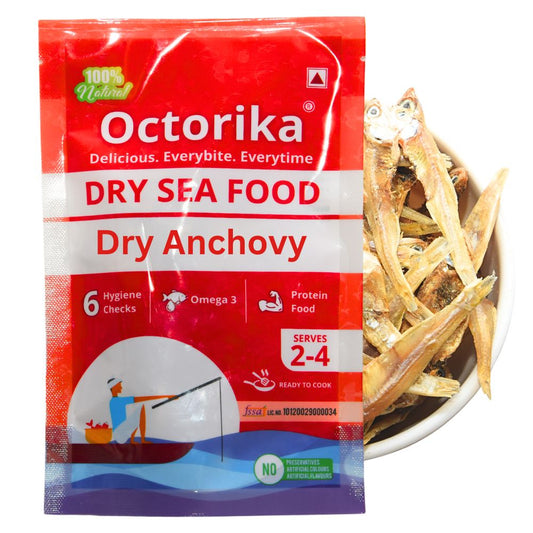 Octorika Premium Dry Anchovy Fish β cleaned  ready to cook dry seafood. Best Dry Anchovy Fish india