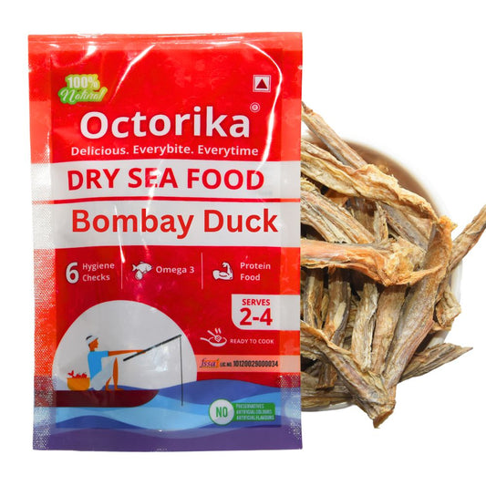 Octorika Bombay Duck Premium Dry Seafood β Top quality 100% natural dried fish rich in protein and Omega 3, hygienically packed, ready to cook, authentic Indian dry fish online