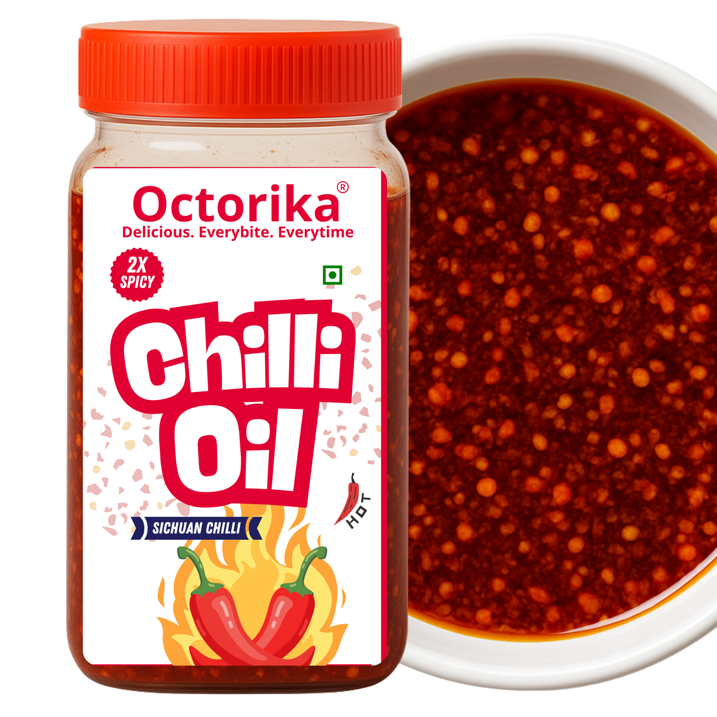 Chilli Oil - Real Garlic, Kashmiri Flakes & Indian Spices