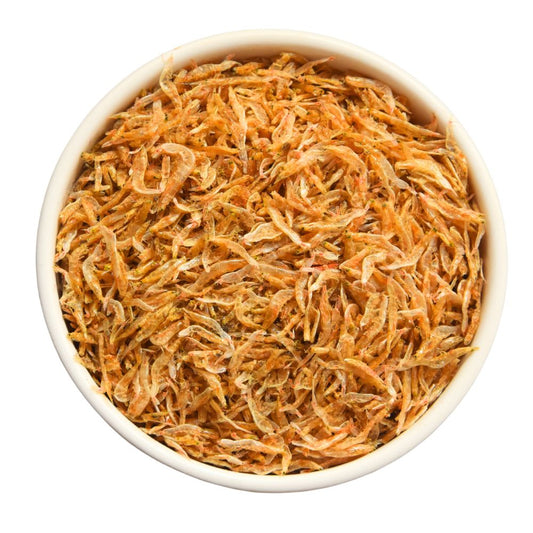 Close up of Octorika Premium Small Shrimp β cleaned and ready to cook dry prawns in india online