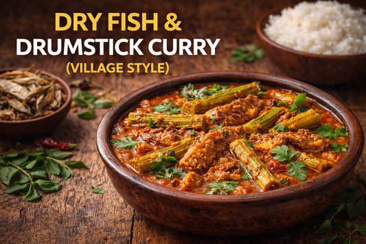 Dry Fish & Drumstick Curry (Village Style)