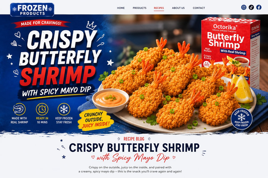 Crispy Butterfly Shrimp with Spicy Mayo Dip