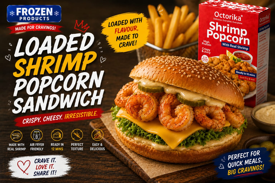 Loaded Shrimp Popcorn Sandwich