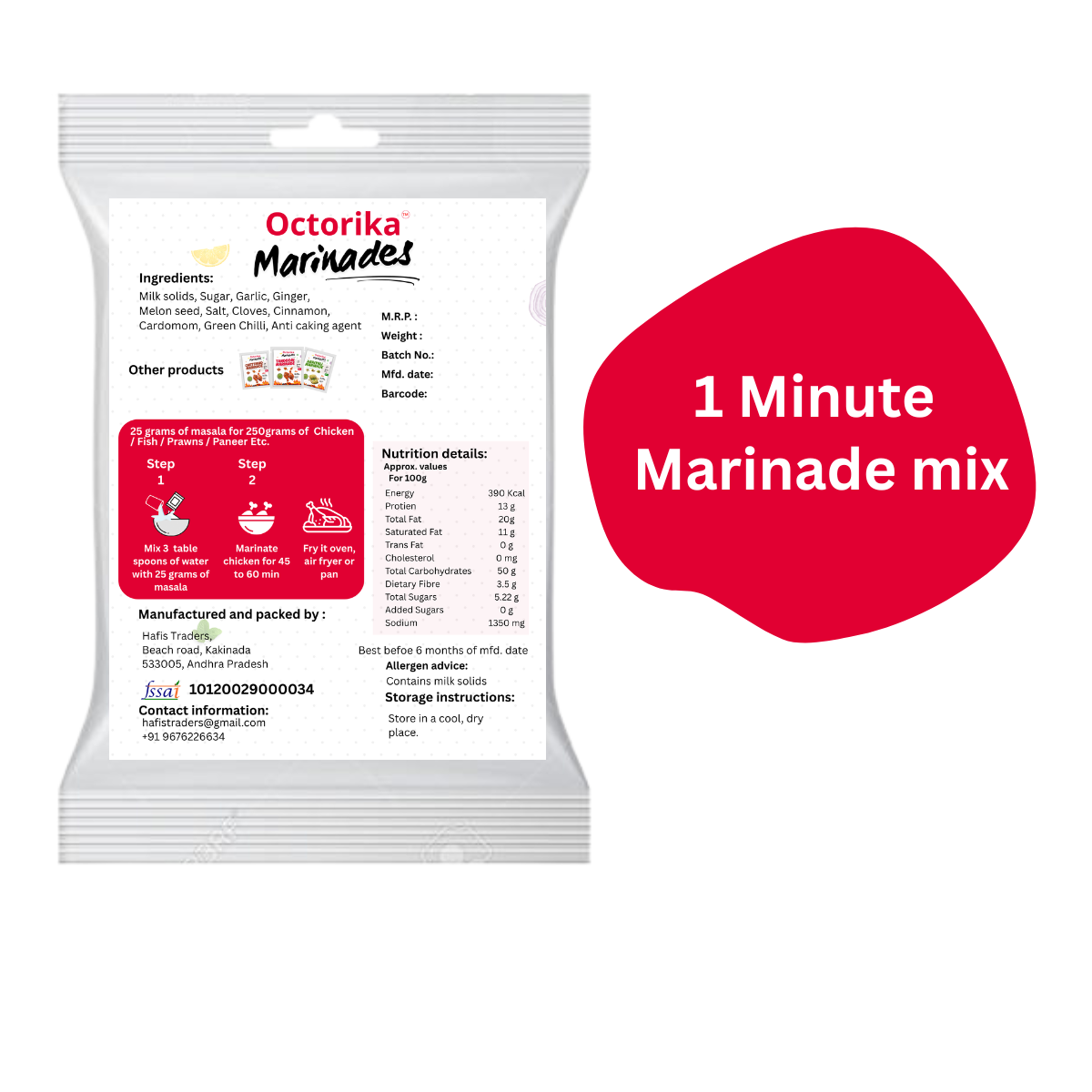 Malai Marinade - 1 minute spice mix